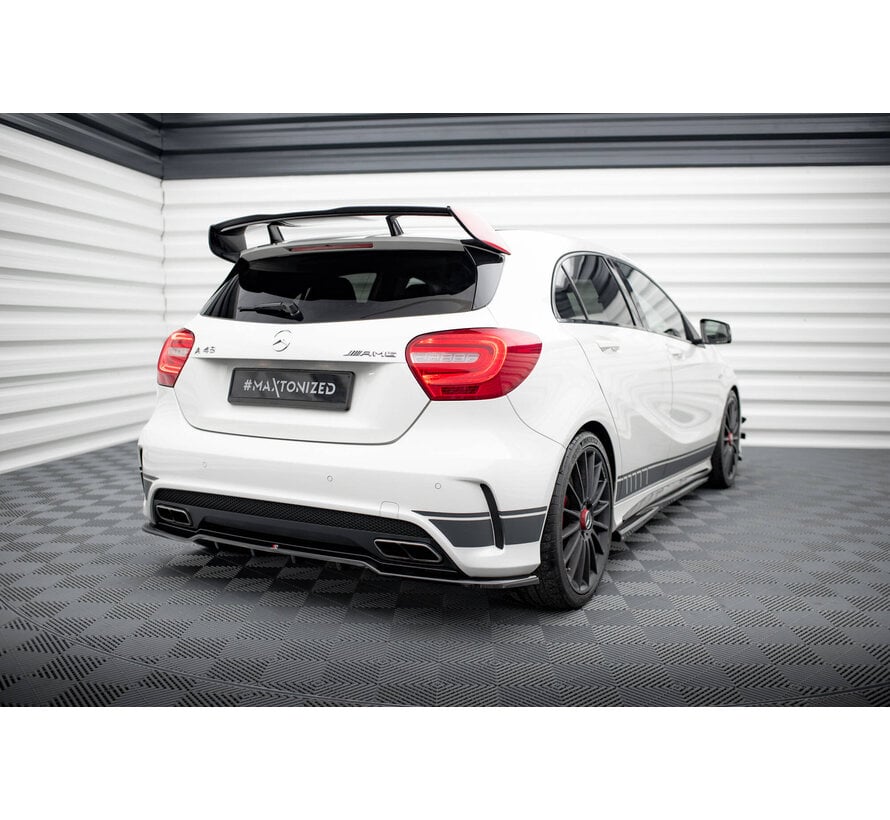 Maxton Design Central Rear Splitter (with vertical bars) Mercedes-Benz A45 AMG W176