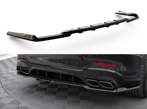 Maxton Design Maxton Design Central Rear Splitter (with vertical bars) V.2 Mercedes-AMG GLC 63 SUV X253