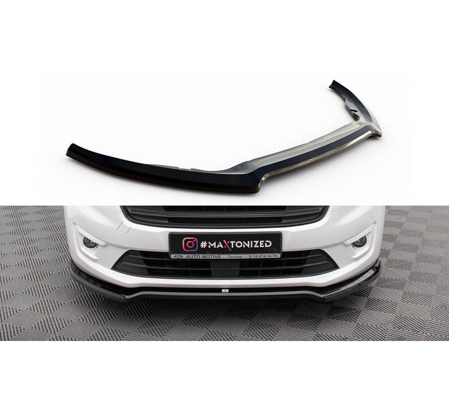 Maxton Design Front Splitter V.1 Ford Transit Connect Mk2 Facelift