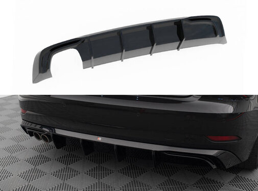 Maxton Design Maxton Design Rear Valance Audi A3 Sportback 8V Facelift (Version with double exhaust tip)