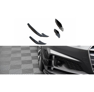 Maxton Design Maxton Design Front Bumper Wings (Canards) Audi S5 / A5 S-Line Coupe / Sportback F5