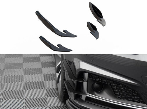 Maxton Design Maxton Design Front Bumper Wings (Canards) Audi S5 / A5 S-Line Coupe / Sportback F5