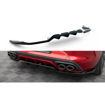 Maxton Design Maxton Design Central Rear Splitter (with vertical bars) Cupra Leon Hatchback Mk1