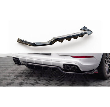 Maxton Design Maxton Design Central Rear Splitter (with vertical bars) Porsche Cayenne Coupe Mk3
