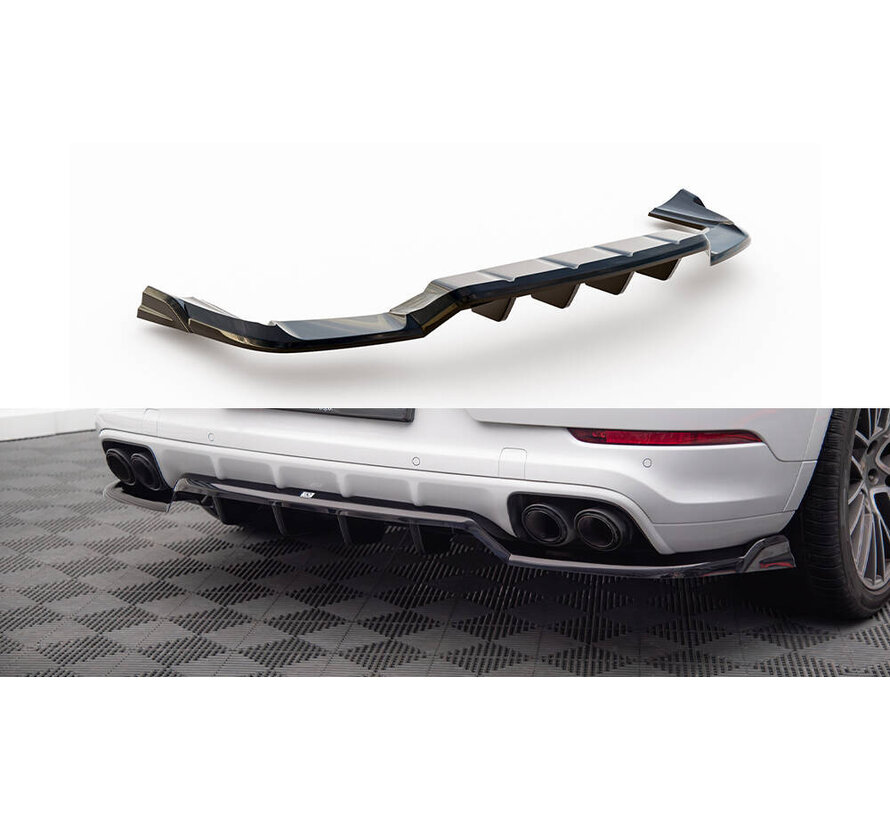Maxton Design Central Rear Splitter (with vertical bars) Porsche Cayenne Coupe Mk3