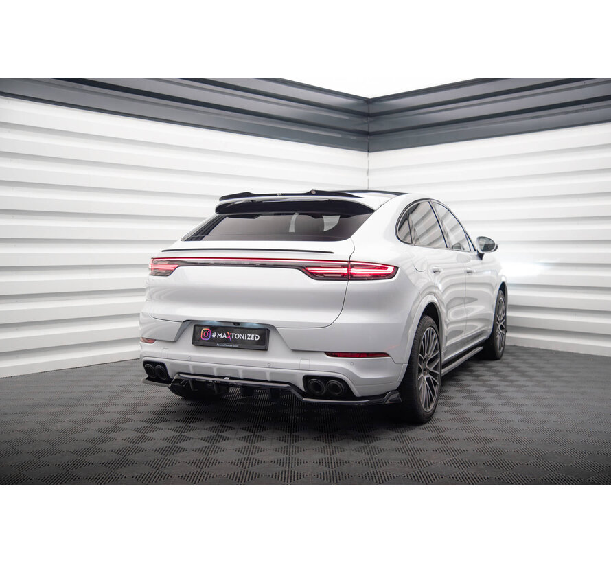 Maxton Design Central Rear Splitter (with vertical bars) Porsche Cayenne Coupe Mk3