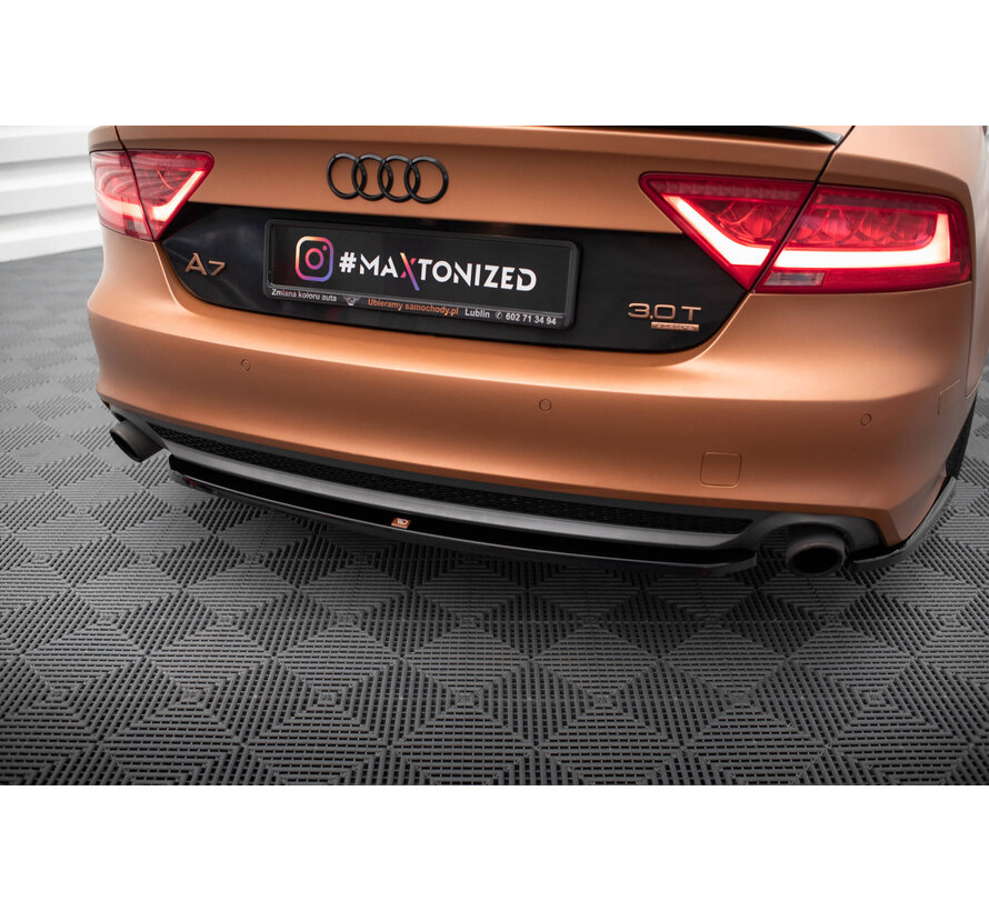 Maxton Design Central Rear Splitter for Audi A7 C7