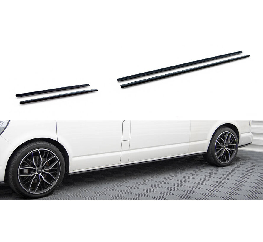 Maxton Design Side Skirts Diffusers Volkswagen T6 Long Facelift