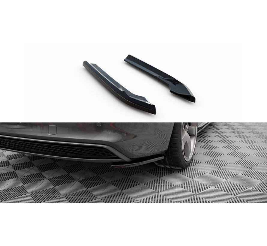 Maxton Design Rear Side Splitters V.2 Audi A4 S-Line Avant B8 Facelift