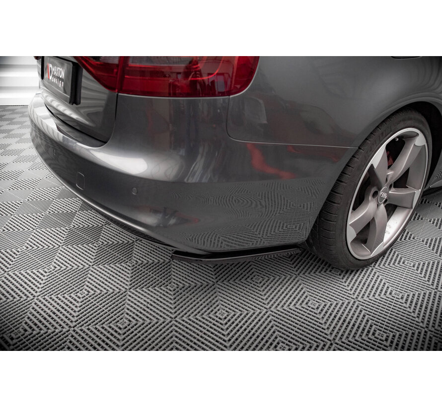 Maxton Design Rear Side Splitters V.2 Audi A4 S-Line Avant B8 Facelift