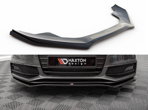 Maxton Design Maxton Design Front Splitter V.4 Audi A4 S-Line / S4 B8 Facelift