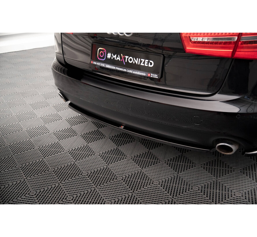 Maxton Design Central Rear Splitter for Audi A6 Avant C7