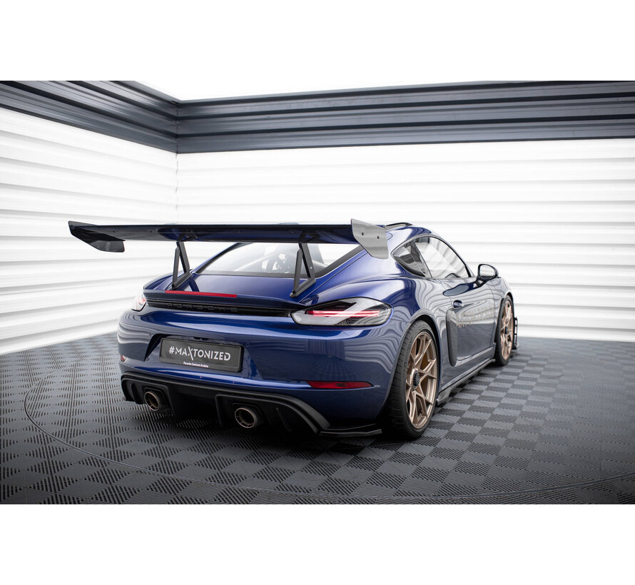 Maxton Design Carbon Fiber Spoiler Porsche 718 Cayman GT4 RS 982C