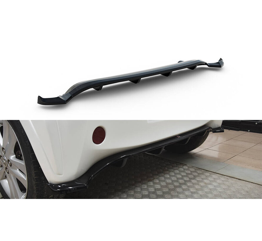 Maxton Design Central Rear Splitter (with vertical bars) Toyota IQ