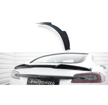 Maxton Design Maxton Design Spoiler Cap 3D Tesla Model S Plaid Mk1 Facelift