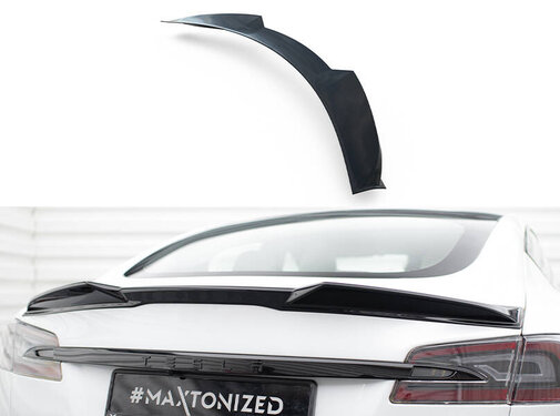 Maxton Design Maxton Design Spoiler Cap 3D Tesla Model S Plaid Mk1 Facelift