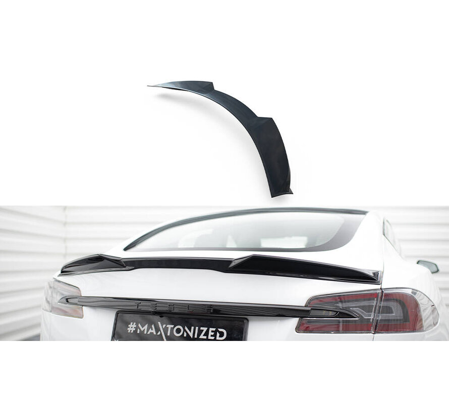 Maxton Design Spoiler Cap 3D Tesla Model S Plaid Mk1 Facelift