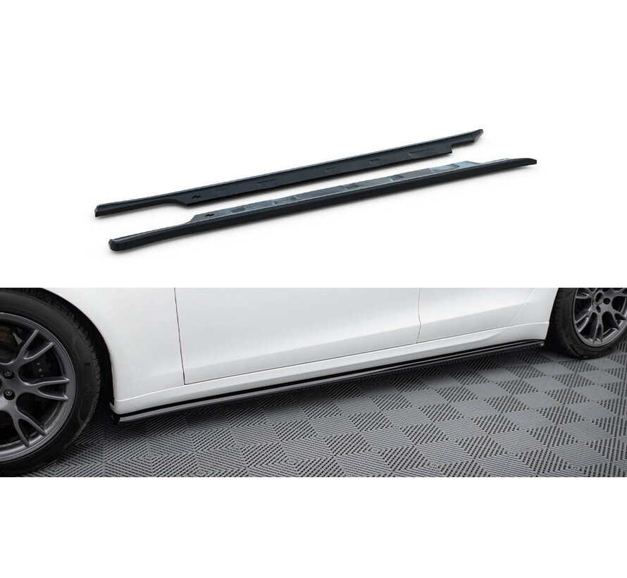 Maxton Design Side Skirts Diffusers V.2 Tesla Model S Plaid Mk1 Facelift