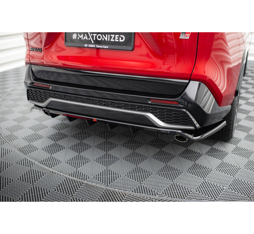 Maxton Design Central Rear Splitter (with vertical bars) Toyota RAV4 GR Sport Mk5