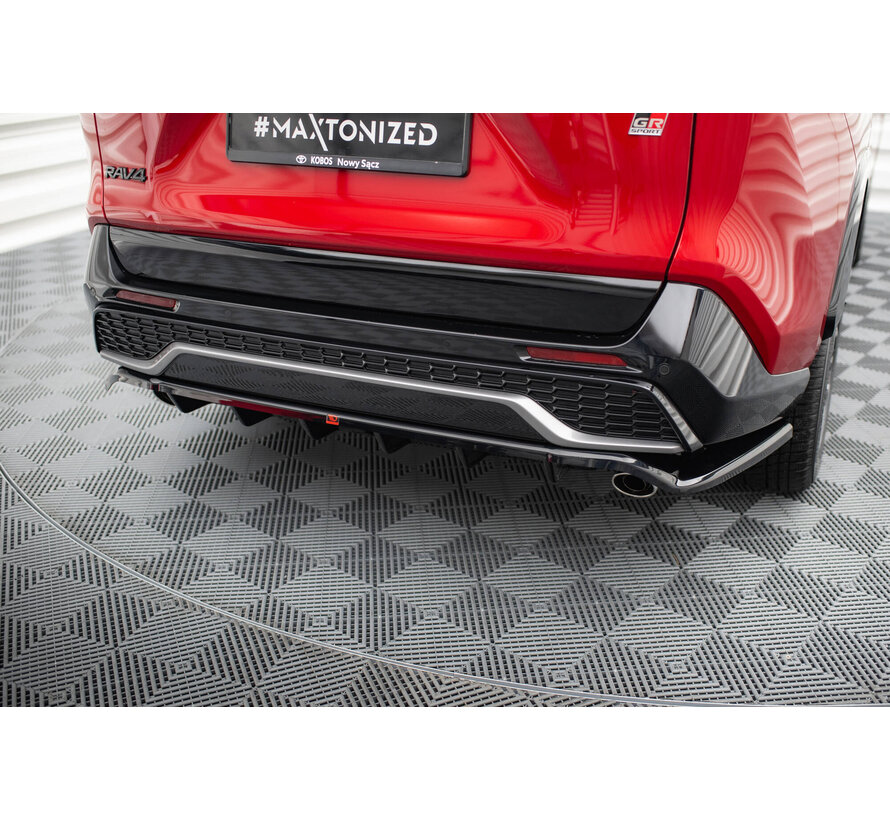 Maxton Design Central Rear Splitter (with vertical bars) Toyota RAV4 GR Sport Mk5