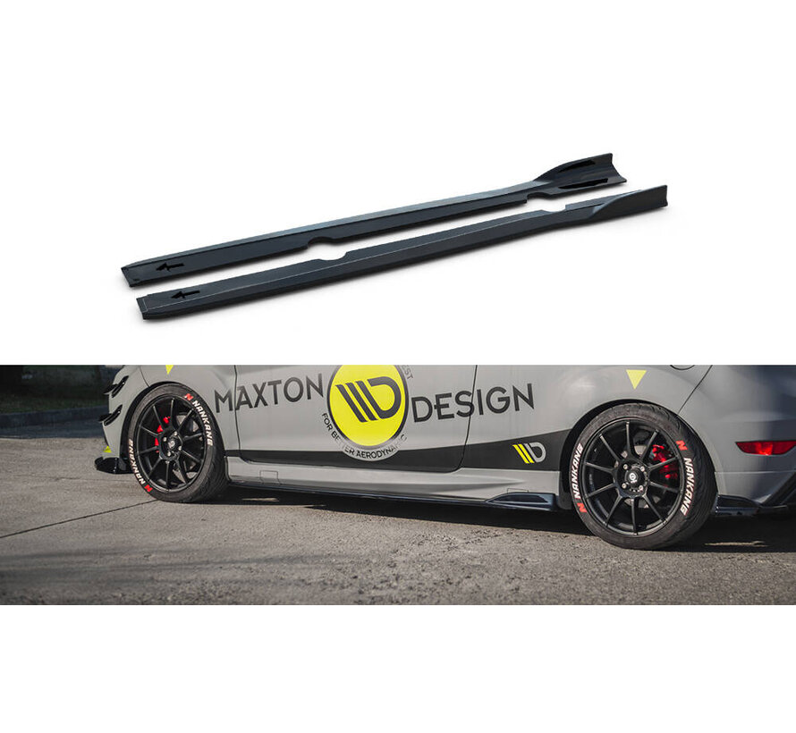 Maxton Design Side Skirts Diffusers V.3 Ford Fiesta ST / ST-Line Mk7