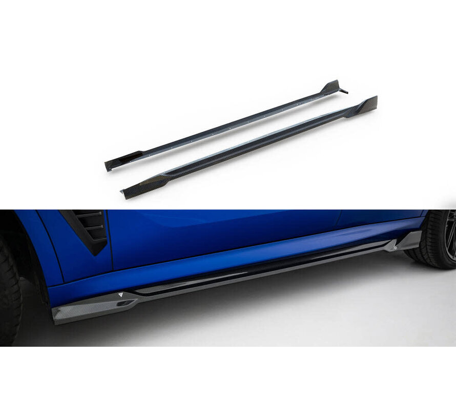 Maxton Design Prepreg Carbon Fiber Side Skirts BMW X5 M-Pack G05 Facelift / X5M F95 Facelift