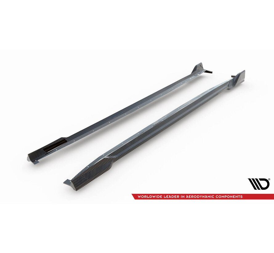 Maxton Design Prepreg Carbon Fiber Side Skirts BMW X5 M-Pack G05 Facelift / X5M F95 Facelift