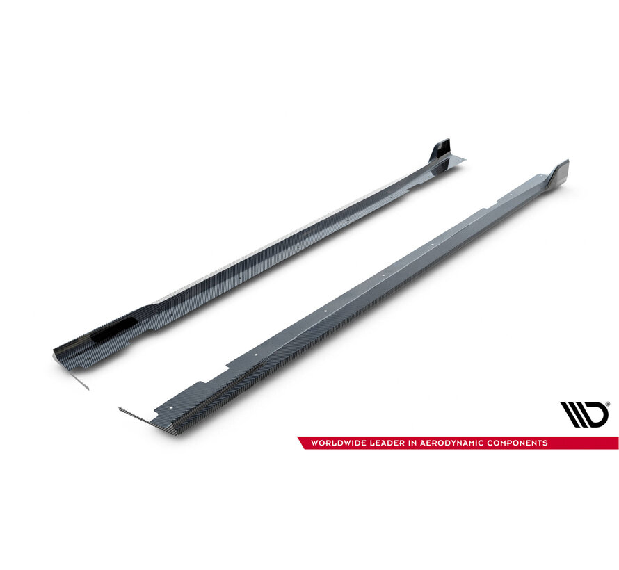 Maxton Design Prepreg Carbon Fiber Side Skirts BMW X7 M-Pack G07 Facelift