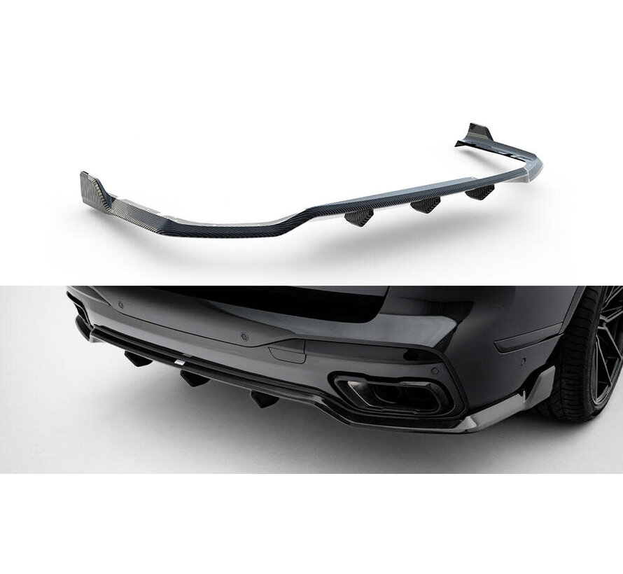 Maxton Design Prepreg Carbon Fiber Rear Diffuser BMW X7 M-Pack G07 Facelift