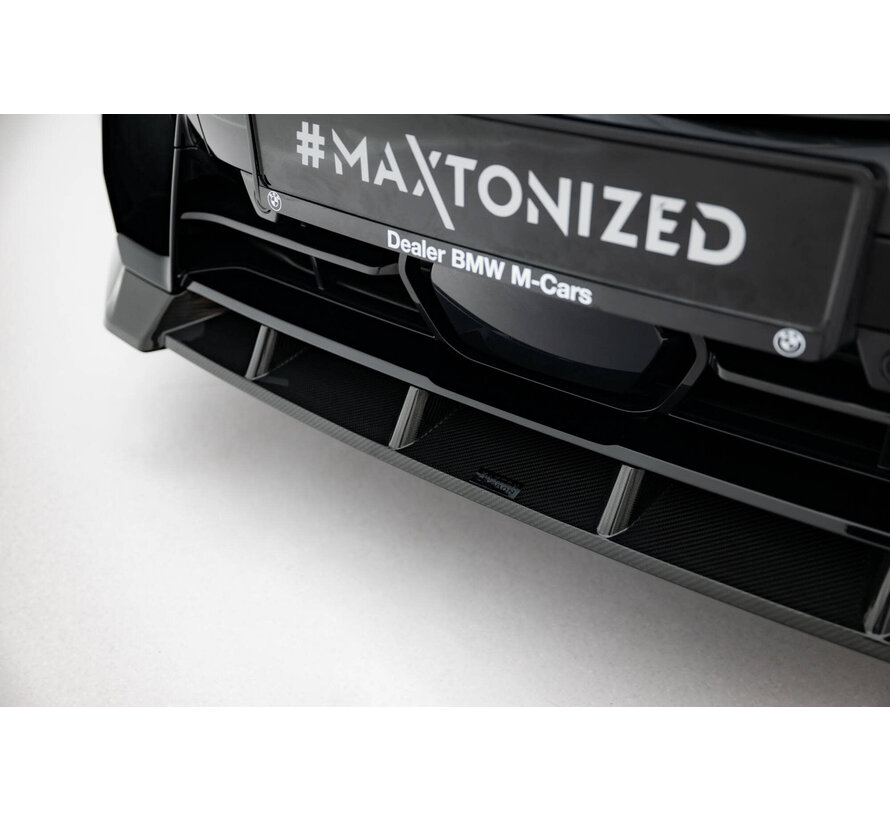 Maxton Design Prepreg Carbon Fiber Front Splitter BMW X7 M-Pack G07 Facelift