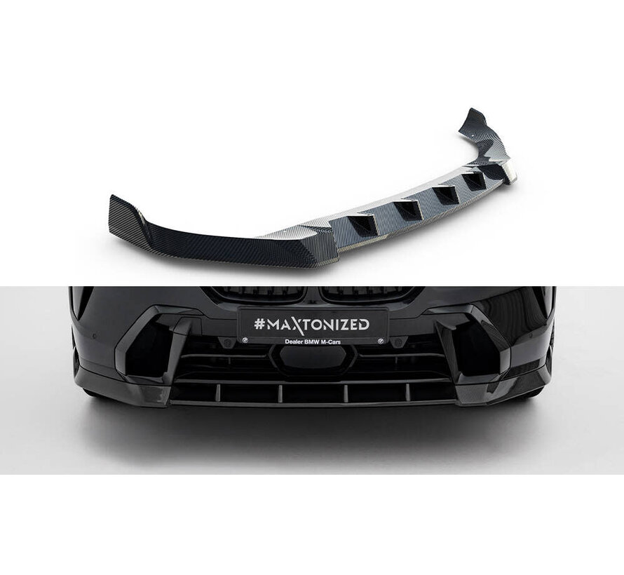 Maxton Design Prepreg Carbon Fiber Front Splitter BMW X7 M-Pack G07 Facelift