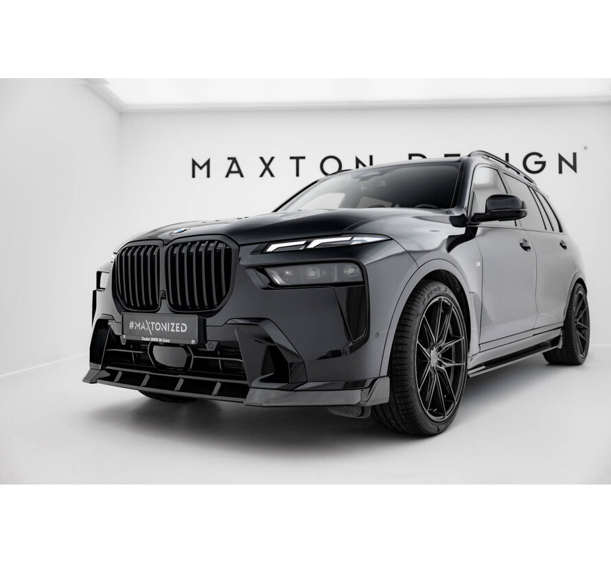 Maxton Design Prepreg Carbon Fiber Front Splitter BMW X7 M-Pack G07 Facelift