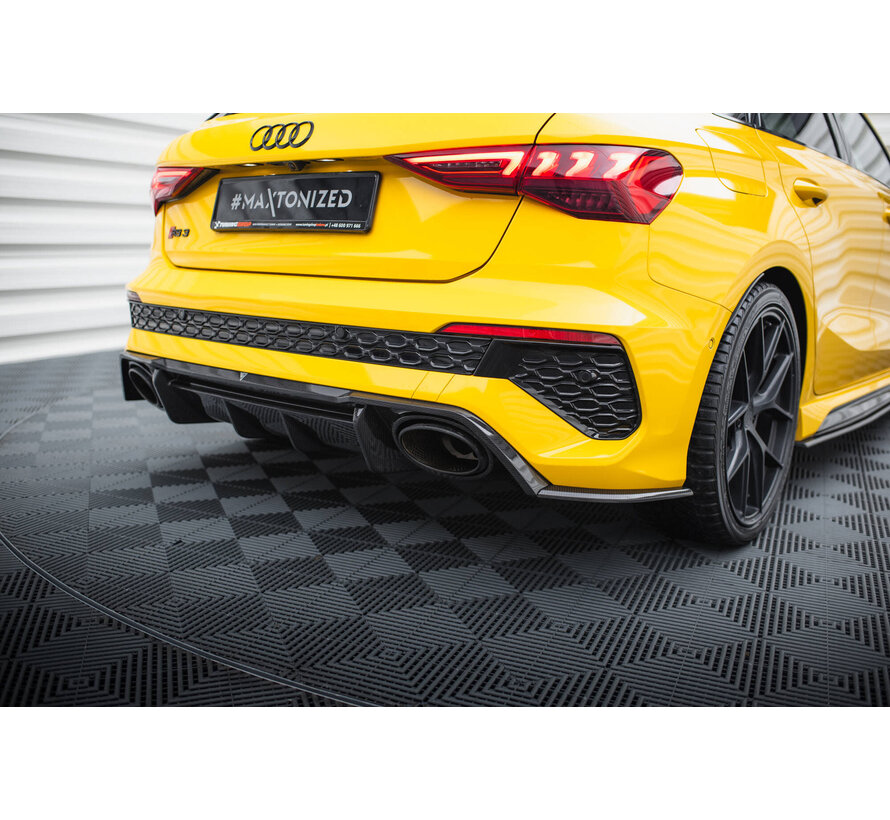 Maxton Design Prepreg Carbon Fiber Rear Side Splitters Audi RS3 Sportback 8Y