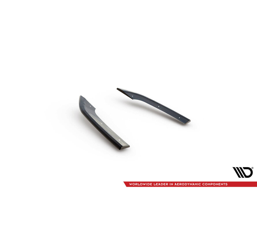 Maxton Design Prepreg Carbon Fiber Rear Side Splitters V.2 Audi RS3 Sedan 8Y