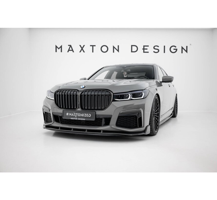 Maxton Design Prepreg Carbon Fiber Front Splitter + ABS Splitter BMW 7 M-Pack G11 Facelift