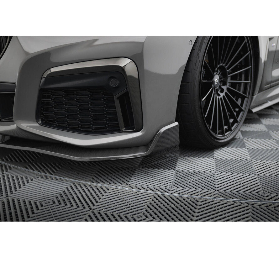Maxton Design Prepreg Carbon Fiber Front Splitter + ABS Splitter BMW 7 M-Pack G11 Facelift