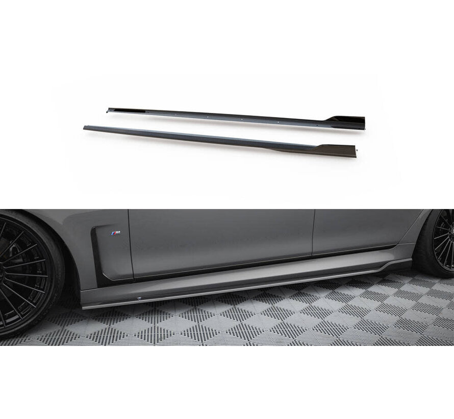 Maxton Design Prepreg Carbon Fiber Side Skirts BMW 7 M-Pack G11 Facelift