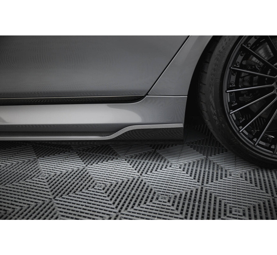 Maxton Design Prepreg Carbon Fiber Side Skirts BMW 7 M-Pack G11 Facelift