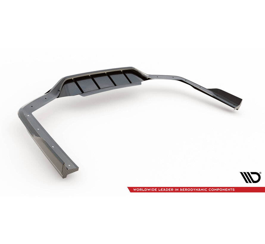 Maxton Design Prepreg Carbon Fiber Rear Splitter BMW 7 M-Pack G11 / G12 Facelift