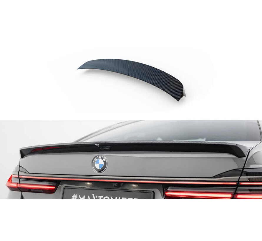 Maxton Design Prepreg Carbon Fiber Tailgate Spoiler BMW 7 G11 / G11 Facelift
