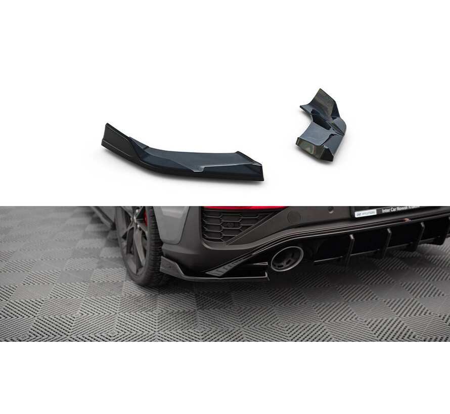 Maxton Design Rear Side Splitters V.6 Hyundai I30 N Hatchback Mk3 Facelift