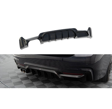 Maxton Design Maxton Design Rear Valance passend voor BMW 4 Coupe / Gran Coupe / Cabrio M-Pack F32 / F36 / F33 (Version with exhaust on one side)