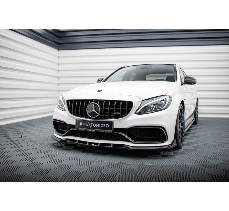 Maxton Design Front Splitter V.2 Mercedes-AMG C63 Sedan / Estate W205 / S205