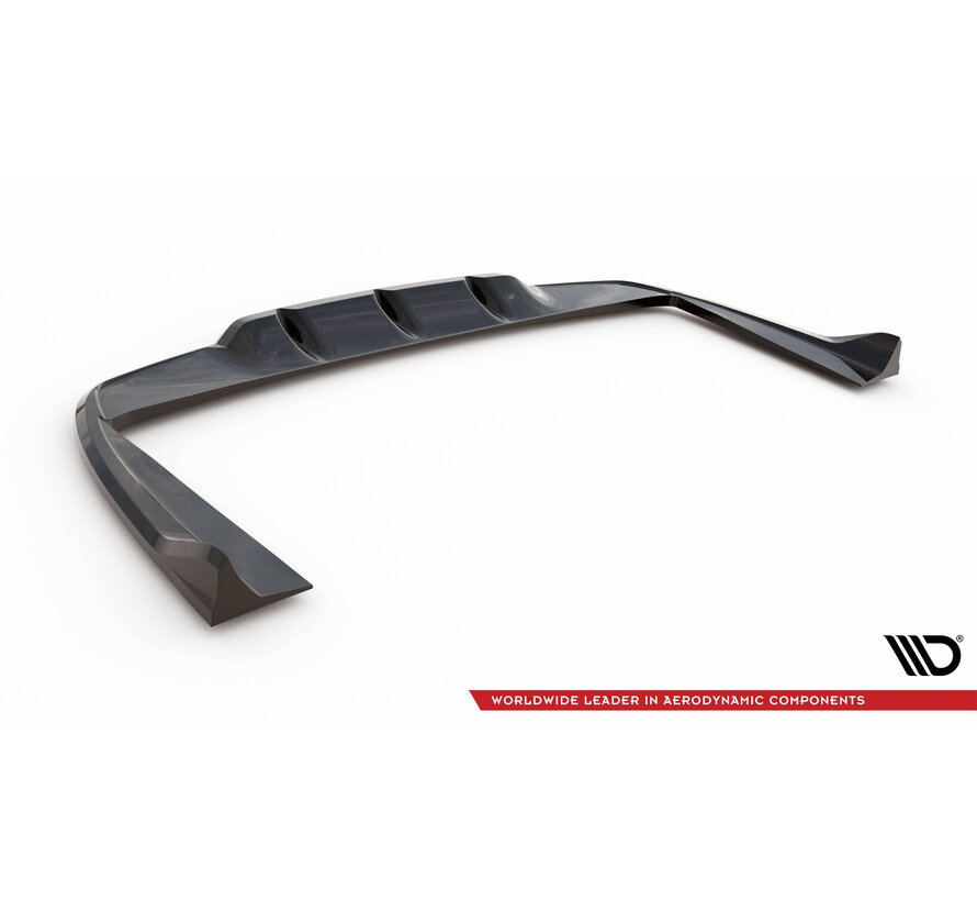 Maxton Design Rear Splitter (with vertical bars) Mercedes-AMG C63 Sedan / Estate W205 / S205