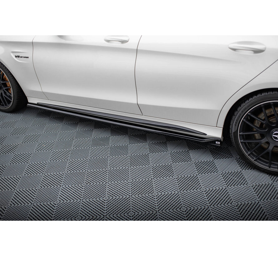 Maxton Design Side Skirts Diffusers V.2 Mercedes-AMG C63 Sedan / Estate W205 / S205