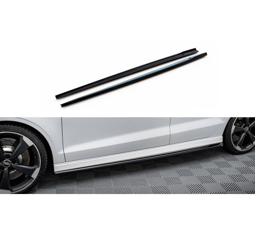 Maxton Design Side Skirts Diffusers V.2 Audi RS3 Sedan 8V Facelift