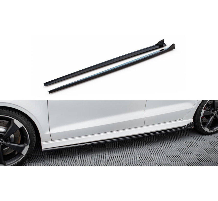 Maxton Design Side Skirts Diffusers V.3 Audi RS3 Sedan 8V Facelift