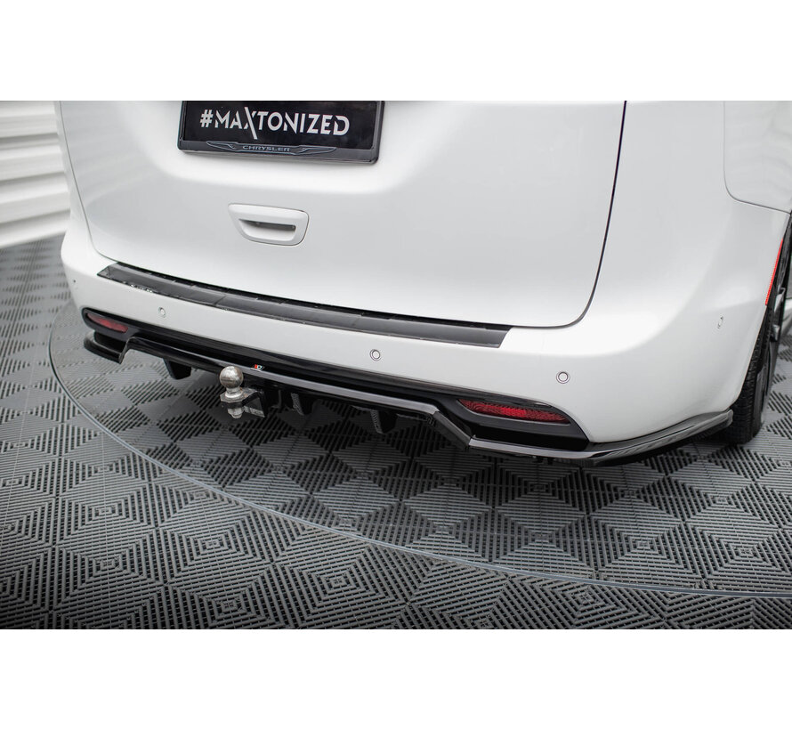 Maxton Design Rear Splitter (with vertical bars) Chrysler Pacifica Mk2 Facelift