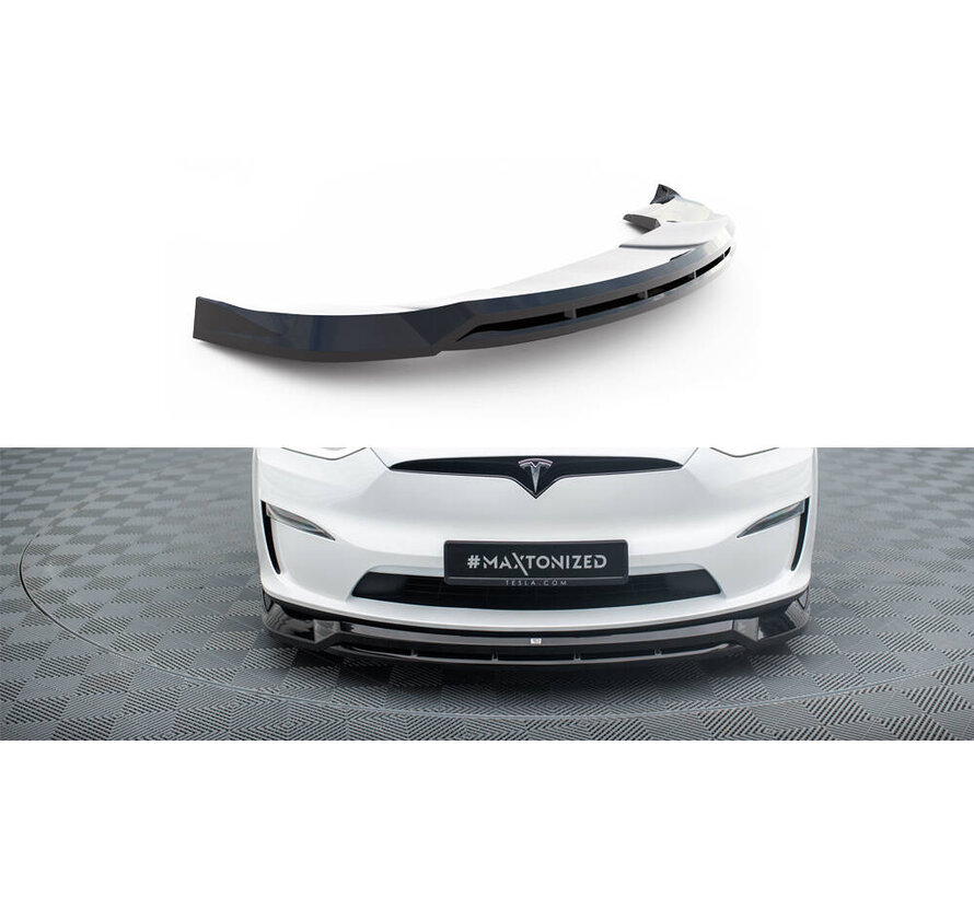 Maxton Design Front Splitter V.1 Tesla Model X Mk1 Facelift