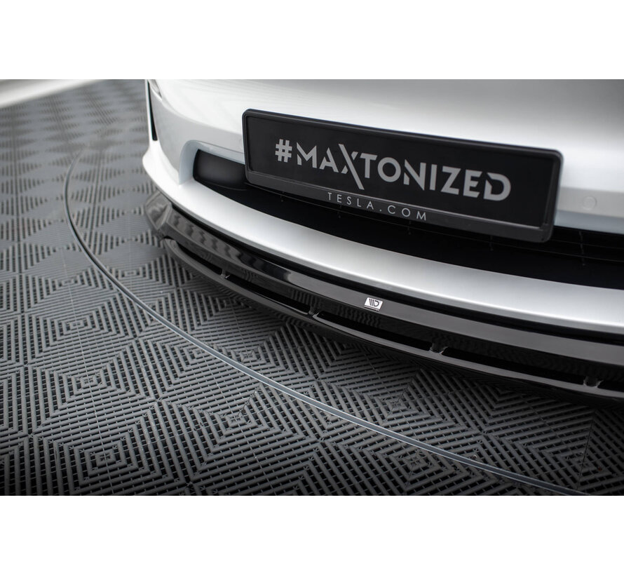 Maxton Design Front Splitter V.1 Tesla Model X Mk1 Facelift